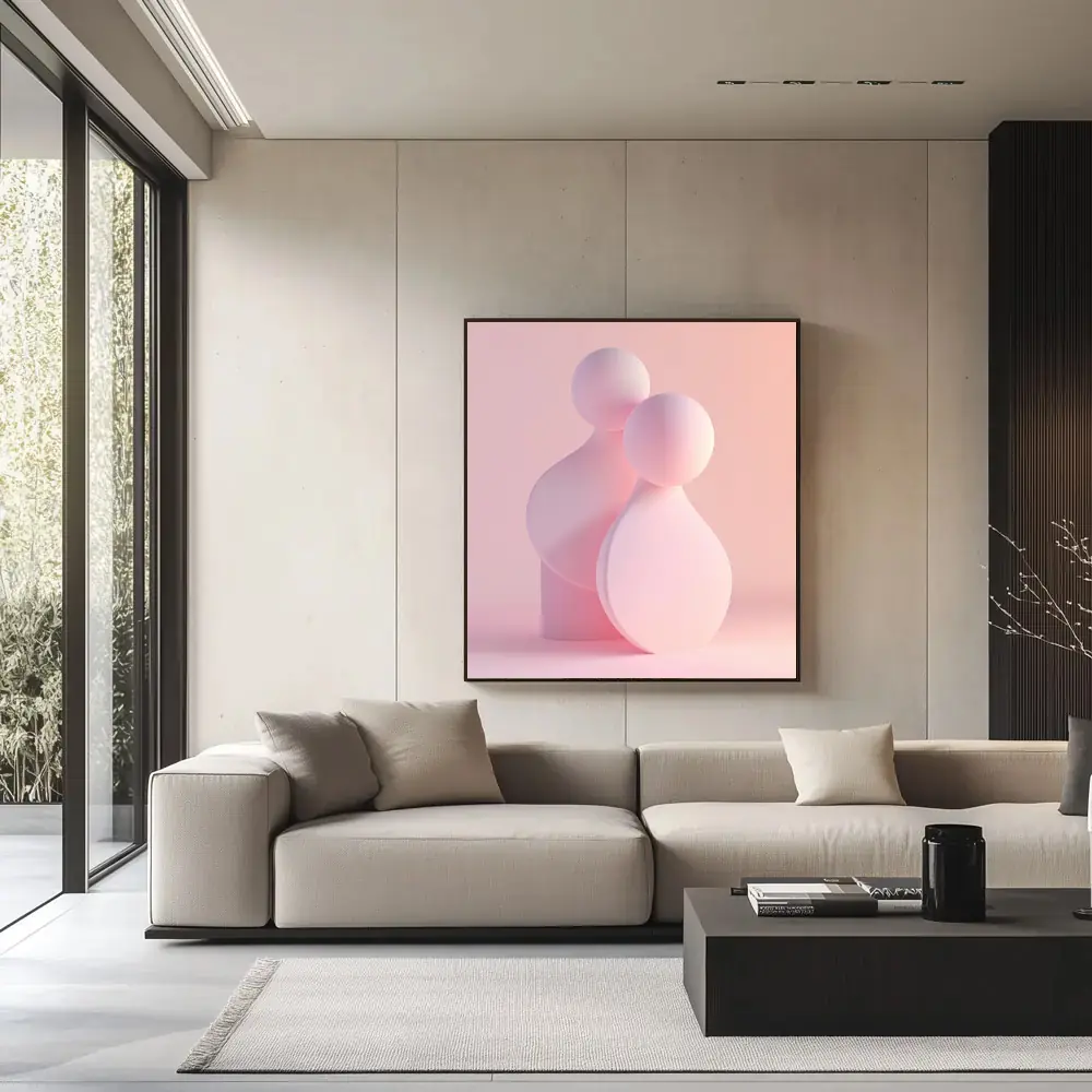 Minimalistische kunst voor een strak interieur